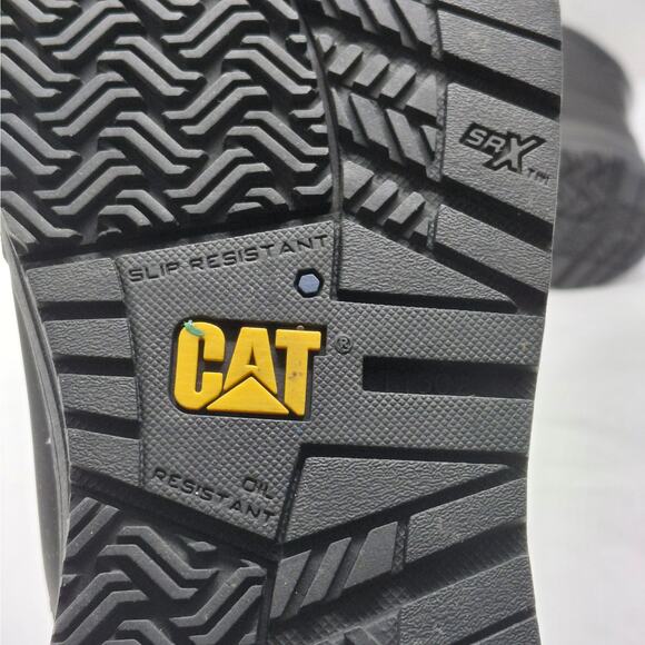 Caterpillar Womens Work Boots Size 6.5 Black Composite Toe Slip Resistant Safety - Picture 12 of 14